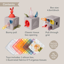 Load image into Gallery viewer, Taf Toys Pop up Tissue Box 12M+