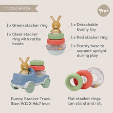 Load image into Gallery viewer, Taf Toys Bunny Stacker Truck 6M+
