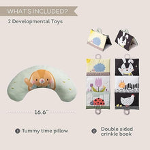 Load image into Gallery viewer, Taf Toys Tummy-time Crinkle Book & Cushion *Kraft Packaging*