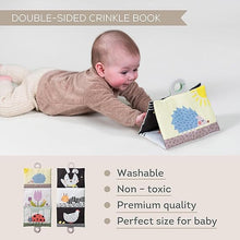 Load image into Gallery viewer, Taf Toys Tummy-time Crinkle Book & Cushion *Kraft Packaging*