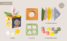 Load image into Gallery viewer, Taf Toys Play & Discover Cube 12M+