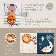 Load image into Gallery viewer, Taf Toys Fantasy Busy Book 18M+