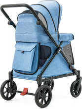 Load image into Gallery viewer, Familidoo Q1 2.0 Wagon Stroller - Denim Blue