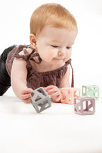 Load image into Gallery viewer, Malarkey Kids Stack N Chew 4 PK Mini Cubes - Pastels
