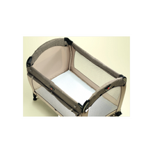 Load image into Gallery viewer, Playette Bamboo Travel Cot Fitted Sheet White