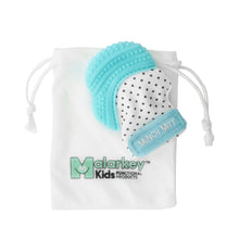Load image into Gallery viewer, Malarkey Kids Munch Mitt Teething Mitten Aqua Blue