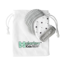 Load image into Gallery viewer, Malarkey Kids Munch Mitt Teething Mitten Grey Stars