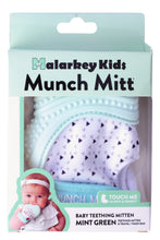 Load image into Gallery viewer, Malarkey Kids Munch Mitt Teething Mitten Mint Green