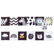 Load image into Gallery viewer, Taf Toys Savannah Black & White Tummy Book