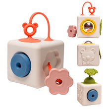 Load image into Gallery viewer, Taf Toys Peek &amp; Play Silicone Cube
