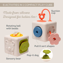 Load image into Gallery viewer, Taf Toys Peek &amp; Play Silicone Cube

