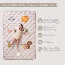 Load image into Gallery viewer, Taf Toys Fantasy Bloom Quilted Play Mat
