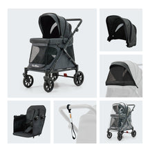 Load image into Gallery viewer, Familidoo Q1 2.0 Wagon Stroller - Charcoal Grey
