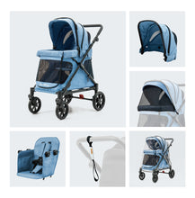 Load image into Gallery viewer, Familidoo Q1 2.0 Wagon Stroller - Denim Blue
