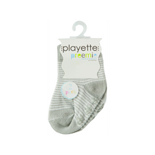 Load image into Gallery viewer, 2 Pack Preemie Fashion Socks Grey/White
