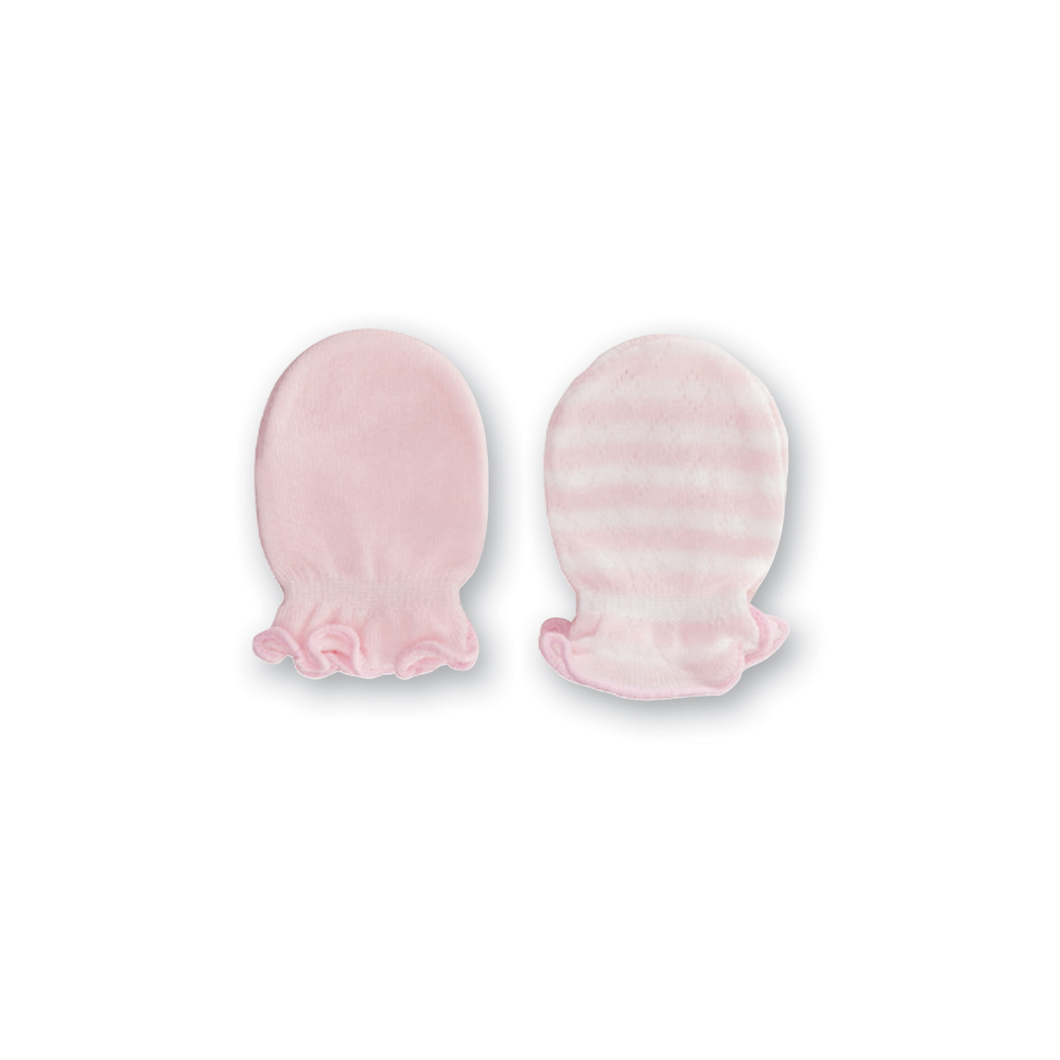 2 Pack Bamboo Mittens Pink