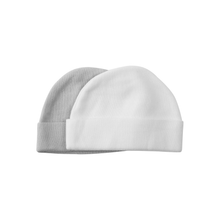 Load image into Gallery viewer, 2 Pack Bamboo Caps White/Grey
