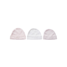 Load image into Gallery viewer, 3 Pack Preemie Caps Pink/White
