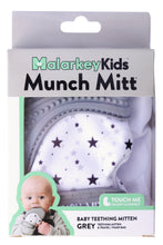 Load image into Gallery viewer, Munch Mitt Teething Mitten Grey Stars
